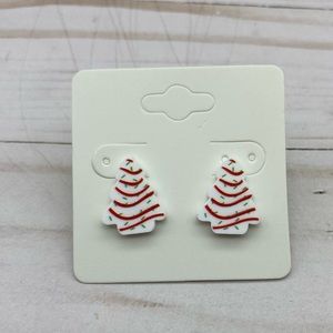 Christmas Cake Acrylic Earrings